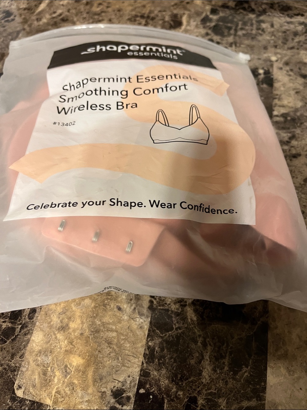 Shapermint Essentials Wireless Bra - Peach Pink